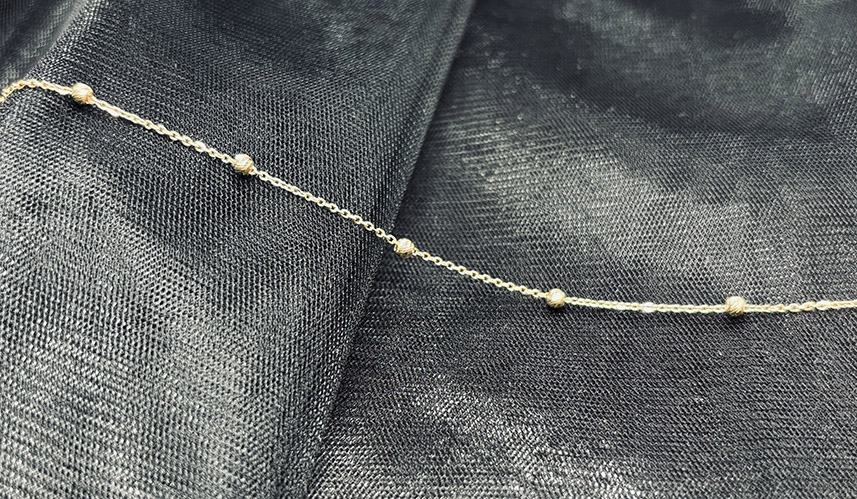 14 karátos arany női karkötő – 19 cm, 1,4 g