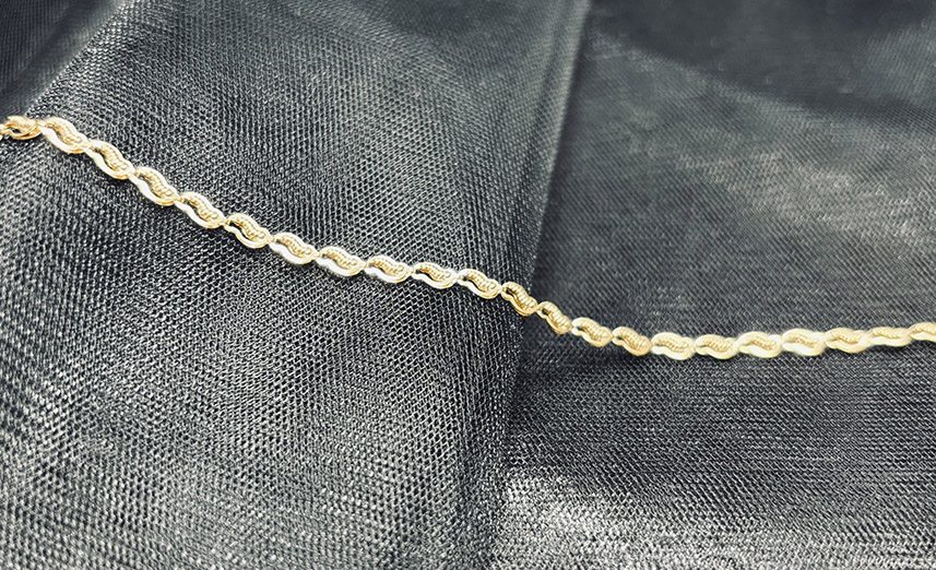 14 karátos arany női karkötő – 18 cm, 1,7 g